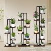 3 Pieces Tall Wood Plant Stand Set 4+5+6-Tier Indoor Flower Stands