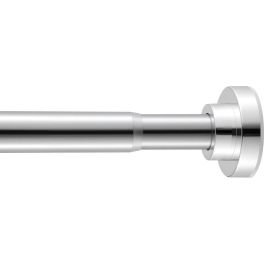 Shower Curtain Rod, 28-76 Inches, 1 Inch Diameter Adjustable Spring Tension Stainless Steel Telescoping Rod with Holders