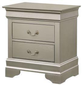 Elegant Silver Champagne Nightstand