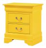 Charming Yellow Traditional Nightstand