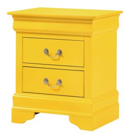 Charming Yellow Traditional Nightstand