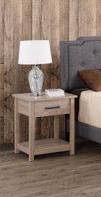 Sleek Contemporary Nightstand In Sandle Wood