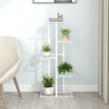 Plant Stand White Metal Shelving Plant Stand Rectangular