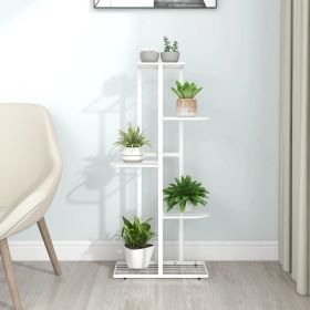 Plant Stand White Metal Shelving Plant Stand Rectangular
