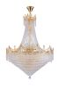 42" in Luxurious CZAR K9 Crystal Single Tier Chandelier 22-LED Bulbs Neo Classical Hardwired Ceiling Chandelier Lamp for Living Room, Hallway