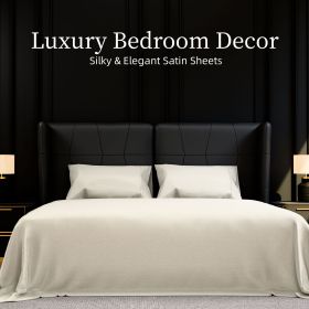 Bedding Full Bed Sheets Set - 4 Piece Bedding - Brushed Microfiber - Shrinkage and Fade Resistant - Easy Care (Full, White)