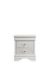 Blaze Modern Style 2-Drawer Night stand Made with Wood in White