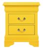 Charming Yellow Traditional Nightstand