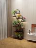 (Heart Shape) Plant Stand Indoor with Grow Lights, Tiered Indoor Plant Shelf, Metal Plant Flower Holder Stand, S-Shaped Plant Rack for Home, Patio