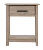 Sleek Contemporary Nightstand In Sandle Wood