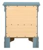 Compact Teal Traditional Nightstand
