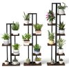 3 Pieces Tall Wood Plant Stand Set 4+5+6-Tier Indoor Flower Stands