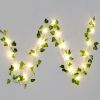 Artificial Ivy Battery Powered String Lights 360Pcs Leaves 100Pcs LED Beads Fake Leaf Fairy Lamps DIY Decorative Night Light For Wedding Kitchen Wall