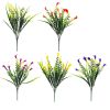 5 Bundles Artificial Calla Lilly Realistic UV Resistant Fake Flowers Faux Plastic Long Stem Plants for Indoor Planter Home Porch Yard Spring Summer Ce