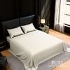 Bedding Full Bed Sheets Set - 4 Piece Bedding - Brushed Microfiber - Shrinkage and Fade Resistant - Easy Care (Full, White)